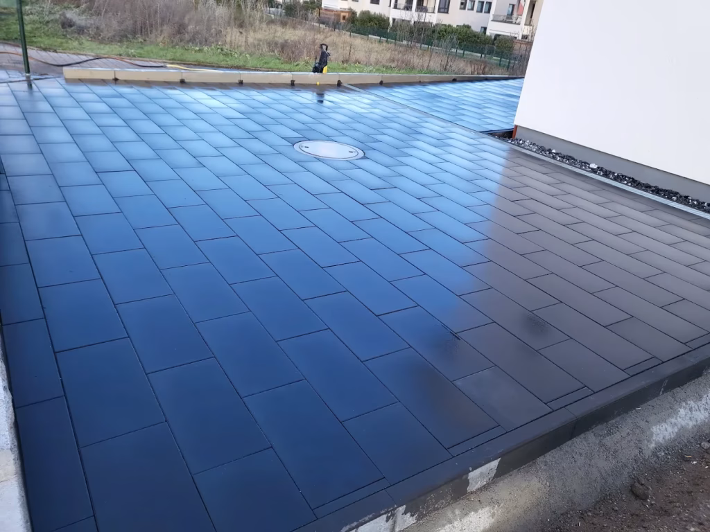 Gepflasterte Einfahrt Betonpflaster – Jess Bau Pfalz